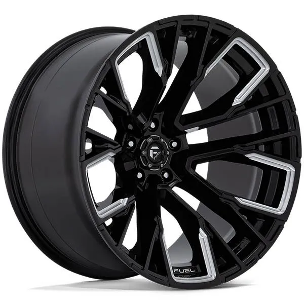 FUEL REBAR 20X9 6/139.7 20P GLOSS BLACK MILLED (NBL) 