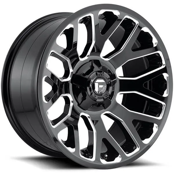 FUEL WARRIOR 20X9 12H 6/135-6/139.7 20P GLOSS BLACK MILLED