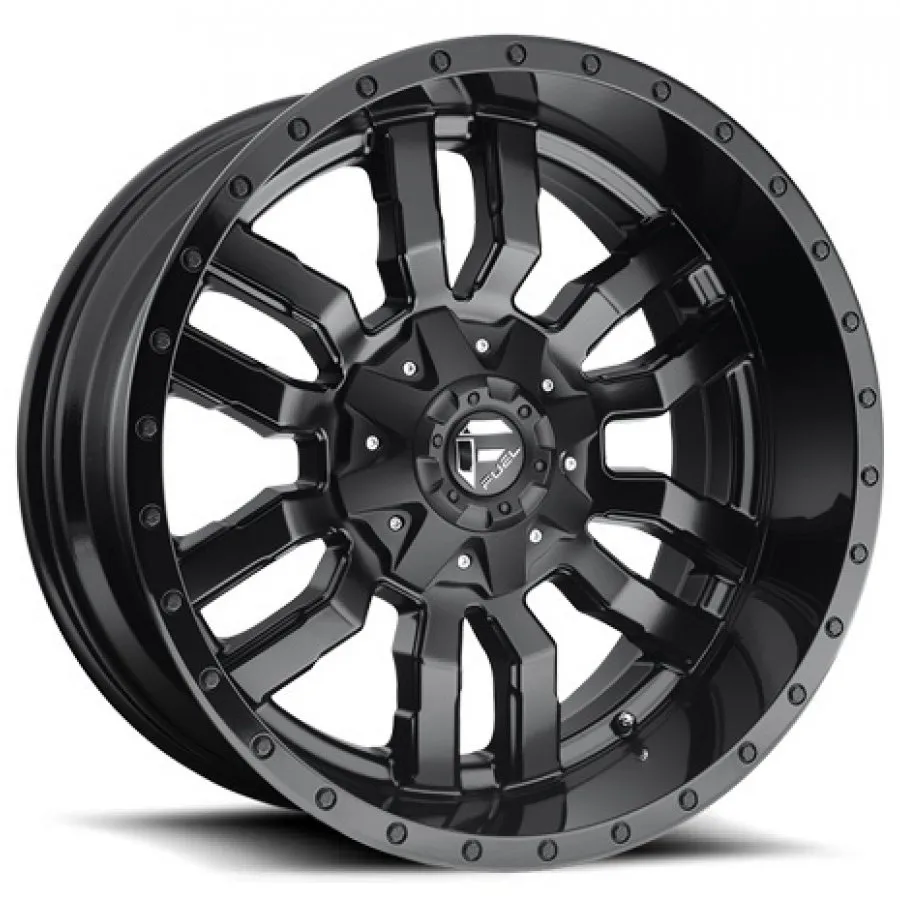 W FUEL SLEDGE D596 17X8 5/120 35P BLD (Gloss Matte BLK)