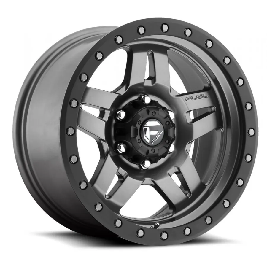 FUEL ANZA 18X9 6/139.7 20P MATTE BLACK/ ANTHRACITE RING