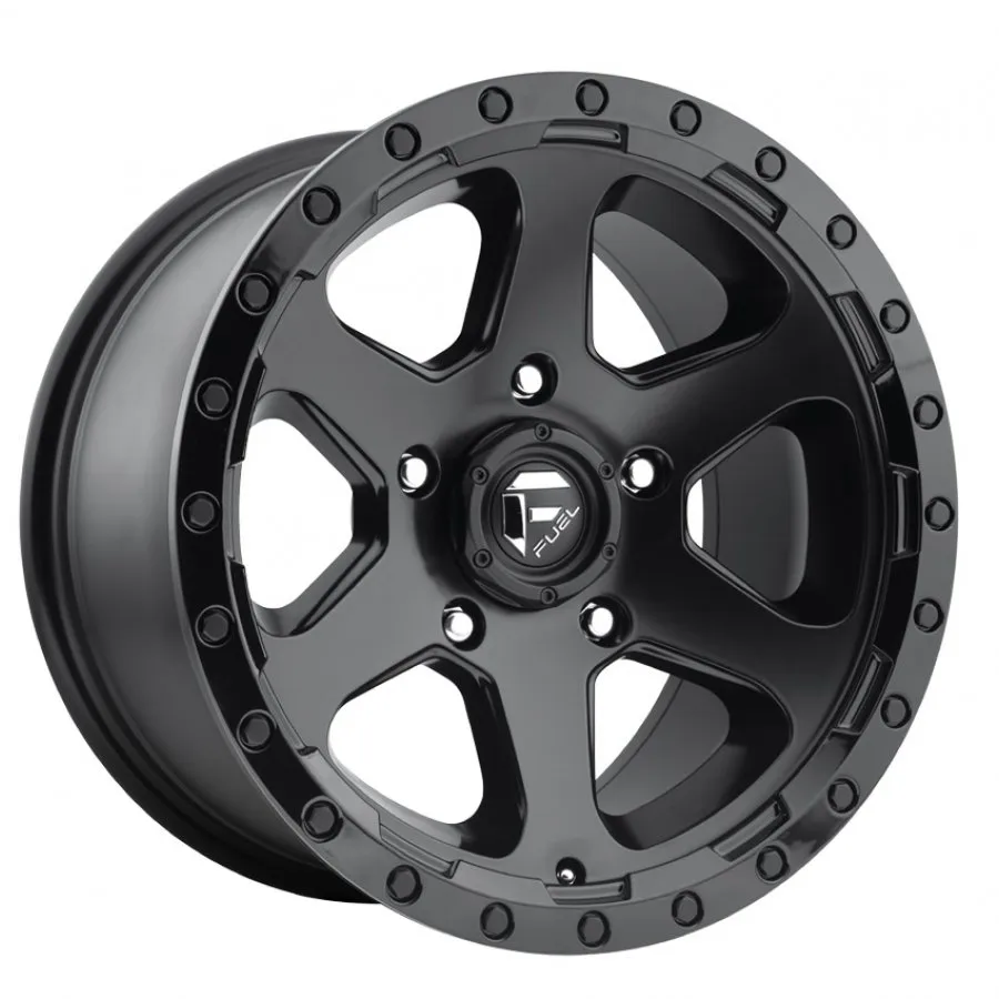 FUEL RIPPER 18X9 6/139.7 20P MATTE BLACK / GLOSS BLACK LIP