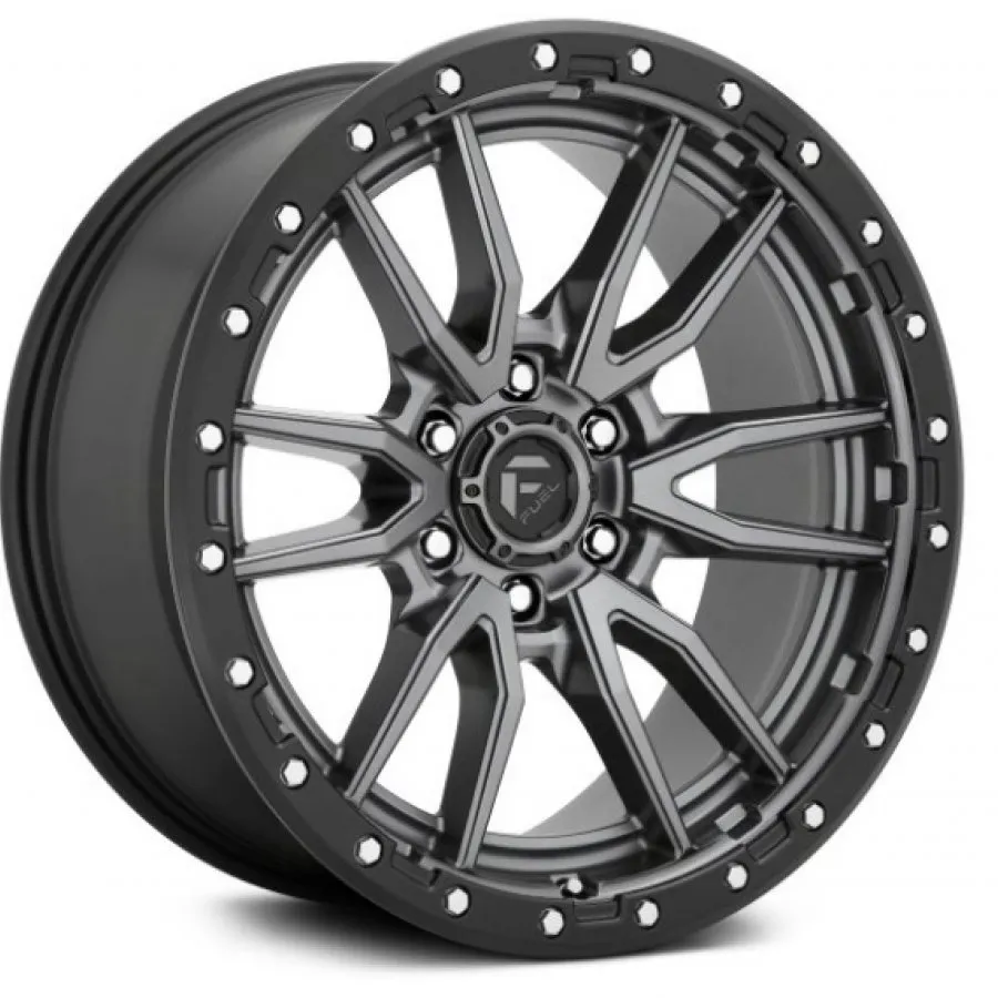 FUEL REBEL 17X9 6/139.7 1P ANTHRACITE/BLACK LIP