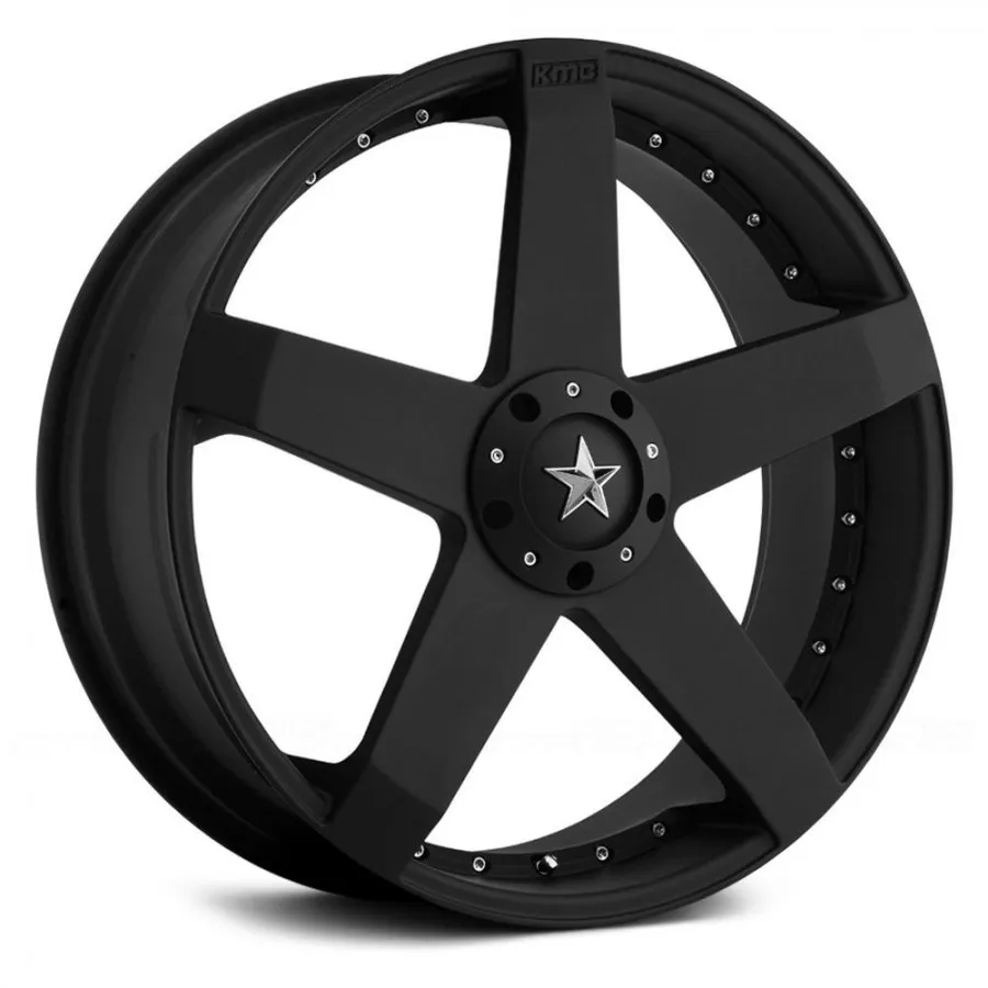 KMC ROCKSTAR 20X8 5/127 38p MATT BLACK