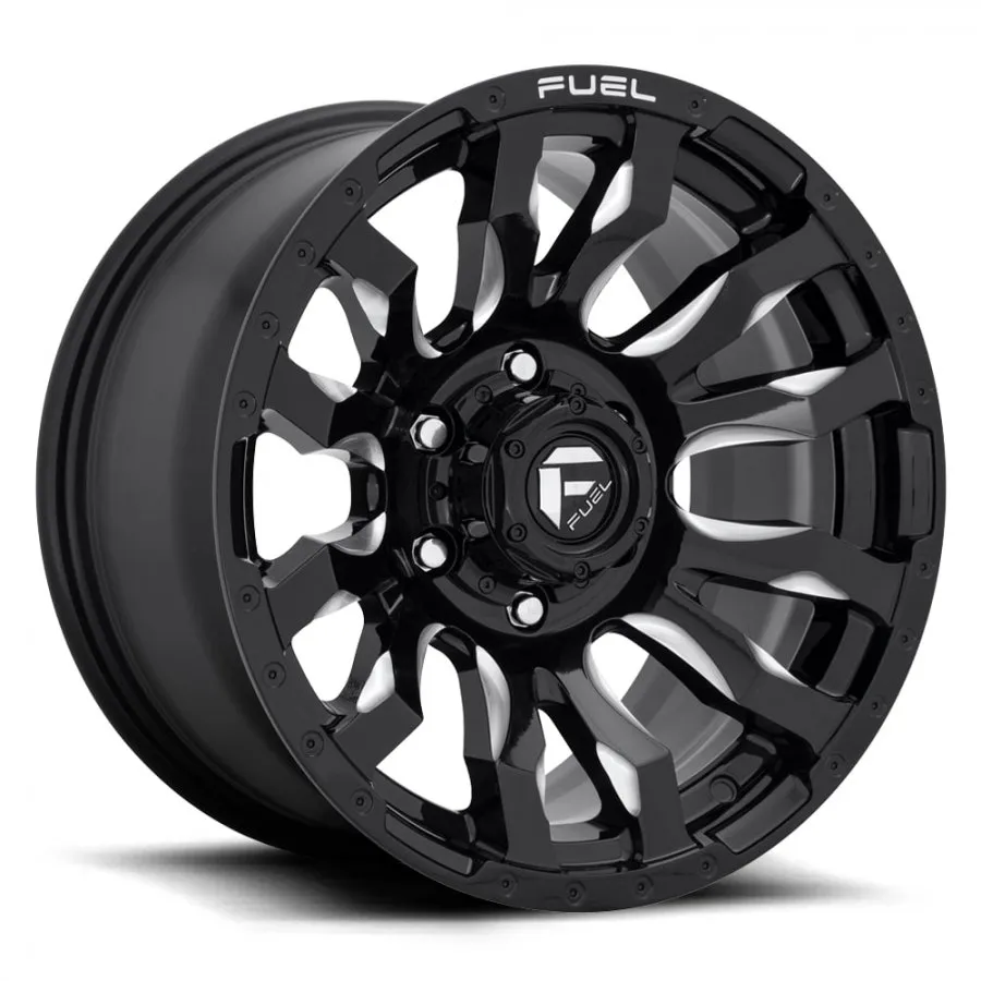 FUEL BLITZ 20X9 6/139.7 20P GLOSS BLACK MILLED 106.1