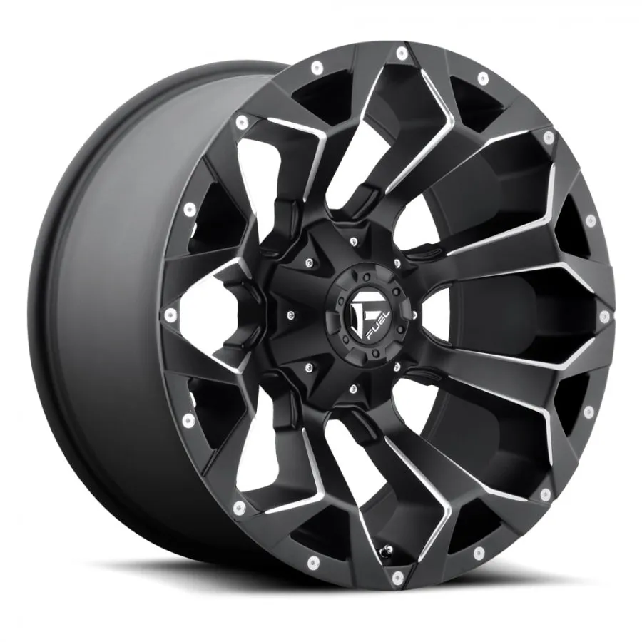 FUEL ASSAULT 20X9 8/180 20P BLACK MILLED