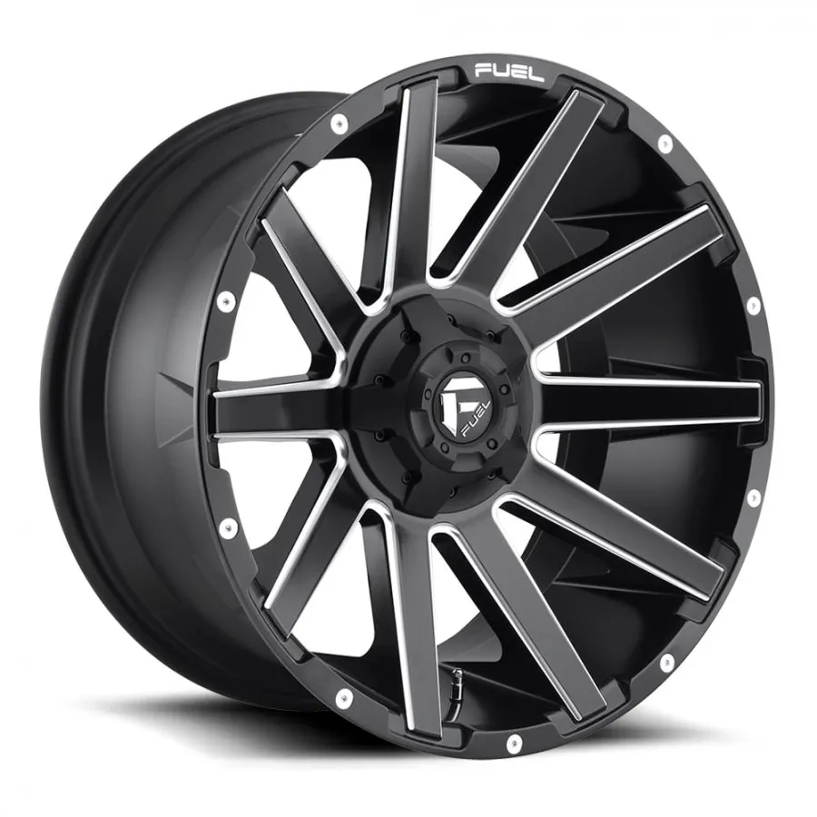 FUEL CONTRA 20X9 6/135-139.7 20P MATTE BLACK MILLED 106.1