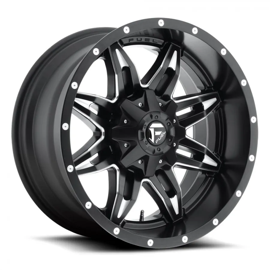 FUEL LETHAL 20X9 6/139.7 20P MATTE BLACK/ MILLED EDGE