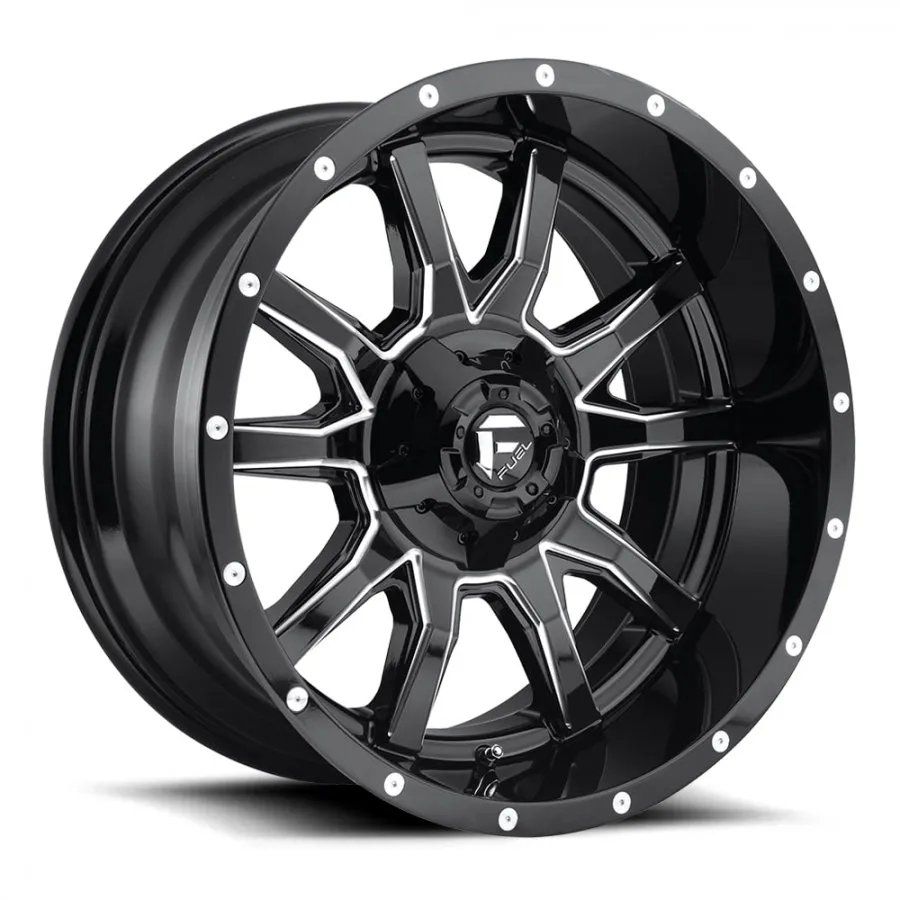 FUEL VANDAL 20X9 5/139.7 20P GLOSS BLACK MILLED