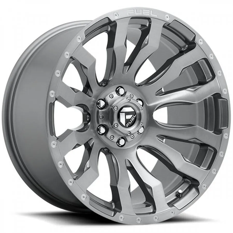 FUEL Blitz 18X9 6/139.7 ET20 ANTHRACITE BRUSHED TINT CLEAR 106.10 