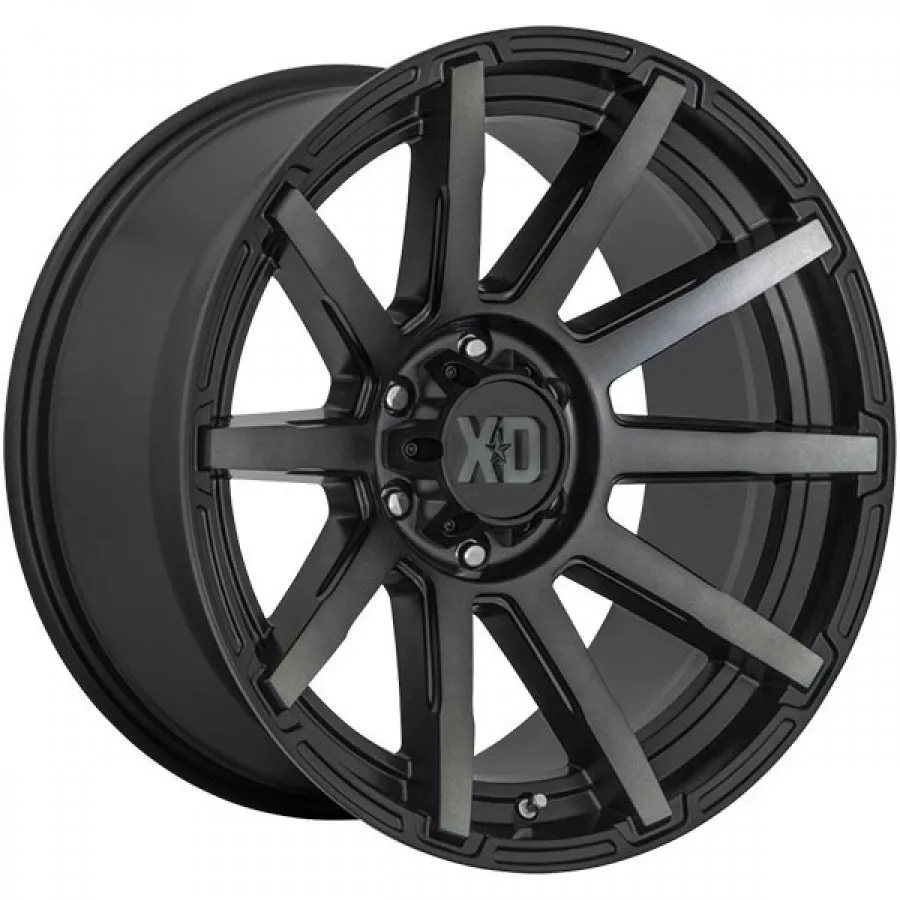 KMC OUTBREAK 20X9 5/150 30P SATIN BLACK / GREY TINT