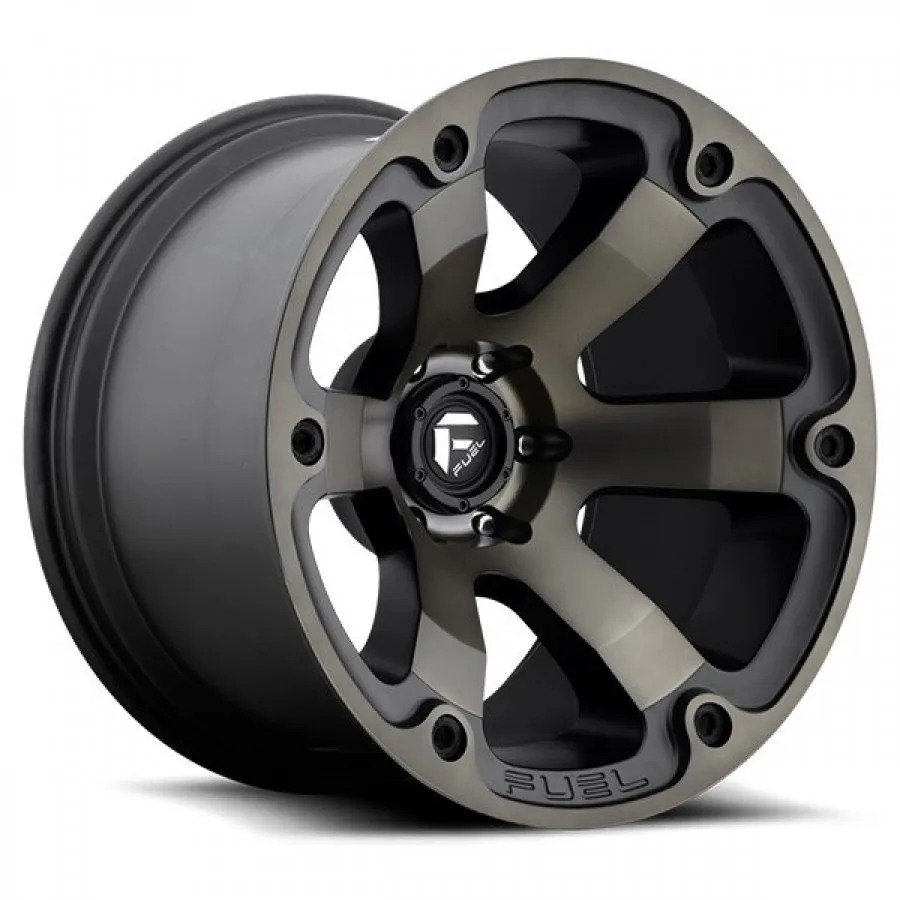 FUEL BEAST 18X9 6/114.3 14P MATTE BLACK DOUBLE DARK TINT 