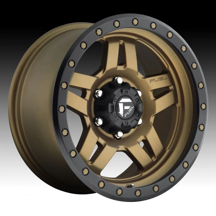 W FUEL ANZA 20X9 6/139.7 20P MATTE BRONZE WITH BLACK RING 108